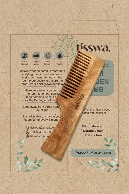 Tisswa Neem Wooden Comb